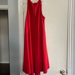 Red simple dress
